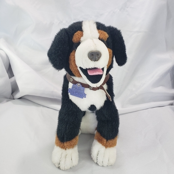 Bernese Mountain Dog Plush Stuffed Animal 12 Inch Sun Network Promo 2014 - Picture 1 of 9